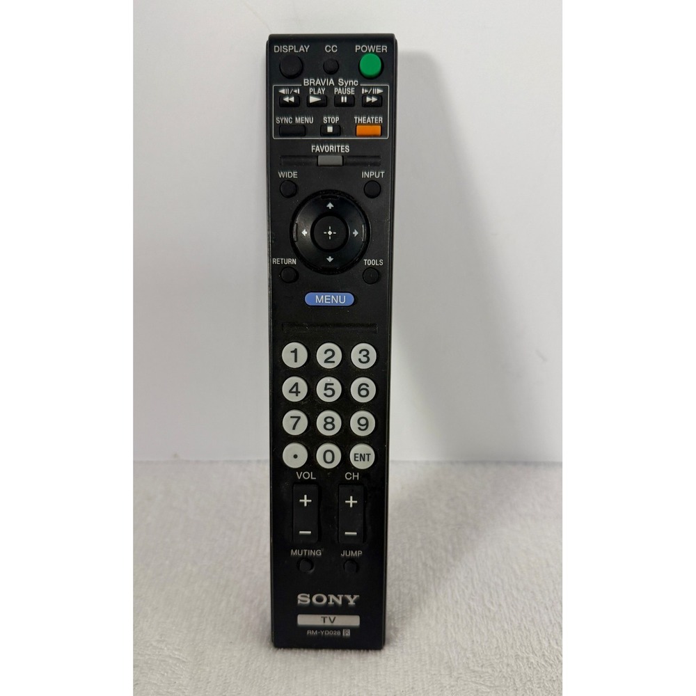 Sony Remote Control RM-YD028 Genuine OEM Bravia TV Original OEM - Tested Working